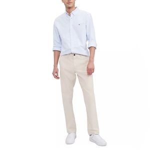NWT Tommy Hilfiger TH Flex Sand Khaki Modern Fit Chino Flat Front Pants 40X32